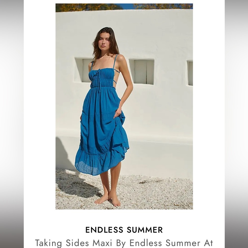 Free People Taking Sides Maxi Dress